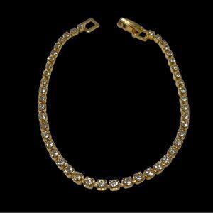 Gold Rhinestone Bracelet  